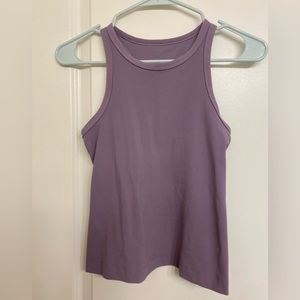 Lululemon align waist length racerback tank top. Size 4. Purple ash.
